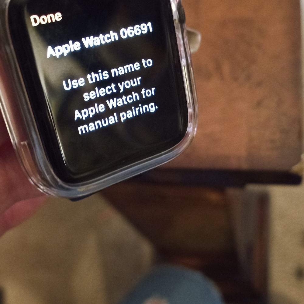 Apple iWatch blue band. 3 series sports edition Ne